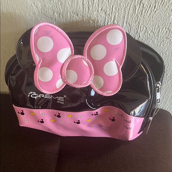 Walt Disney Accessories - # 0743+ Pink Polka Dot Bow Cosmetic Bag